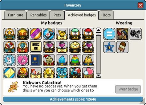 All 10,780 badges in Habbo.com .